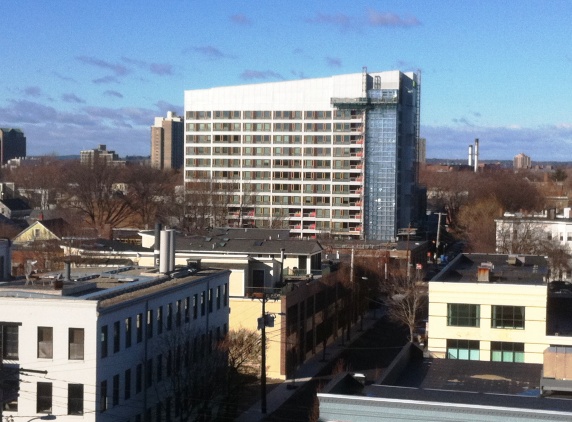 Lyndon B. Johnson public housing complex in Cambridge, Massachusetts